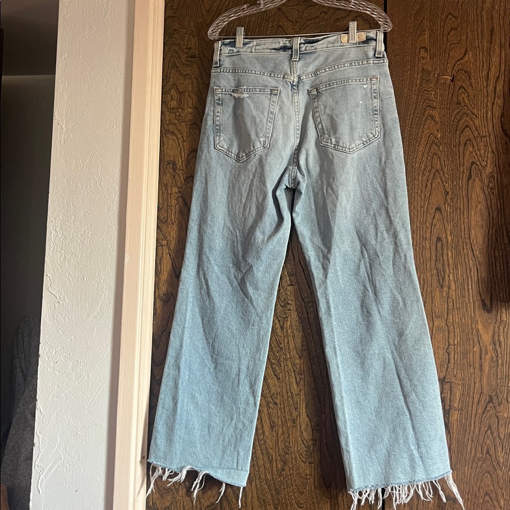AG by Adriano Goldschmeid denim Jeans Kinsley high rise pop crop size 30 R - Picture 8 of 12